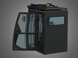 driving cabin - 6015b hydraulic mining shovel 3D Model