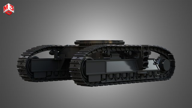 tracks - hydraulic mining shovel - 6015b Modelo 3D .c4d .max .obj .3ds .fbx .stl .blend 