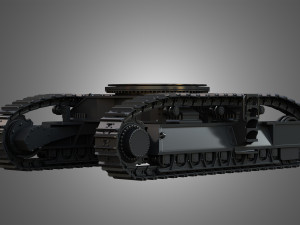 tracks - hydraulic mining shovel - 6015b Modelo 3D