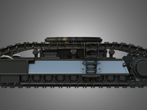 tracks - hydraulic mining shovel - 6015b Modelo 3D