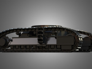 tracks - hydraulic mining shovel - 6015b Modelo 3D