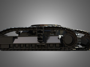 tracks - hydraulic mining shovel - 6015b Modelo 3D