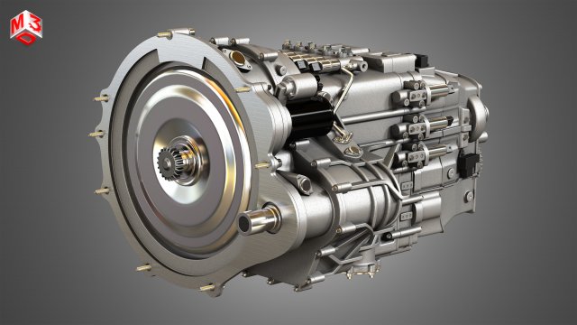 transmission - veyron - w16 engine 3D 모델 .c4d .max .obj .3ds .fbx .stl .blend 