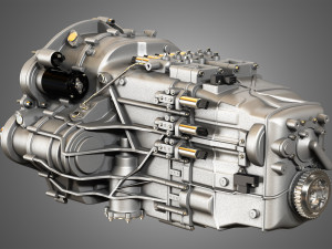 transmission - veyron - w16 engine 3D 모델