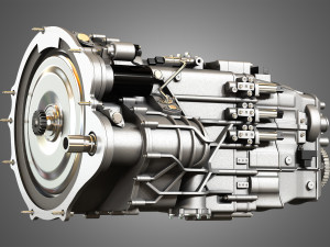 transmission - veyron - w16 engine 3D 모델
