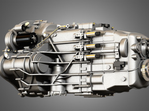 transmission - veyron - w16 engine 3D 모델