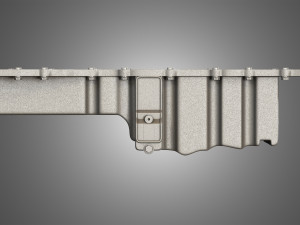 oil pan with cover and bolts 3D 모델