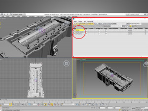 oil pan with cover and bolts 3D 모델