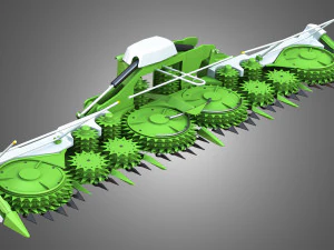 combine harvester front attachment 3D Model