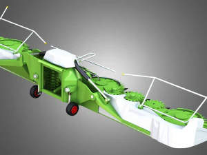 combine harvester front attachment 3D Model