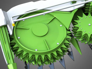 combine harvester front attachment 3D Model