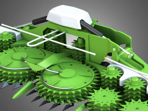 combine harvester front attachment 3D Model