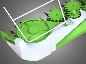 combine harvester front attachment 3D Model
