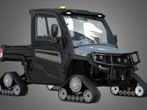jd - xuv865m crossover utility vehicle with tracks 3D Model