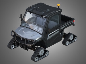 jd - xuv865m crossover utility vehicle with tracks 3D Model