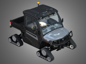 jd - xuv865m crossover utility vehicle with tracks 3D Model