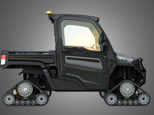 jd - xuv865m crossover utility vehicle with tracks 3D Model