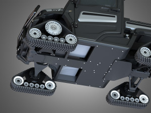 jd - xuv865m crossover utility vehicle with tracks 3D Model