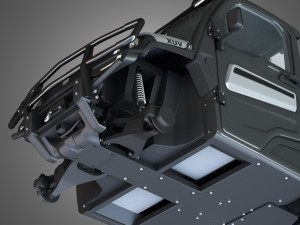 jd - xuv865m crossover utility vehicle with tracks 3D Model