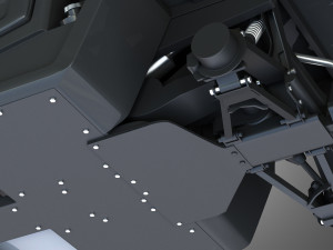 jd - xuv865m crossover utility vehicle with tracks 3D Model