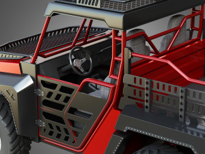 the beast 1000 vehicle 3D मॉडल