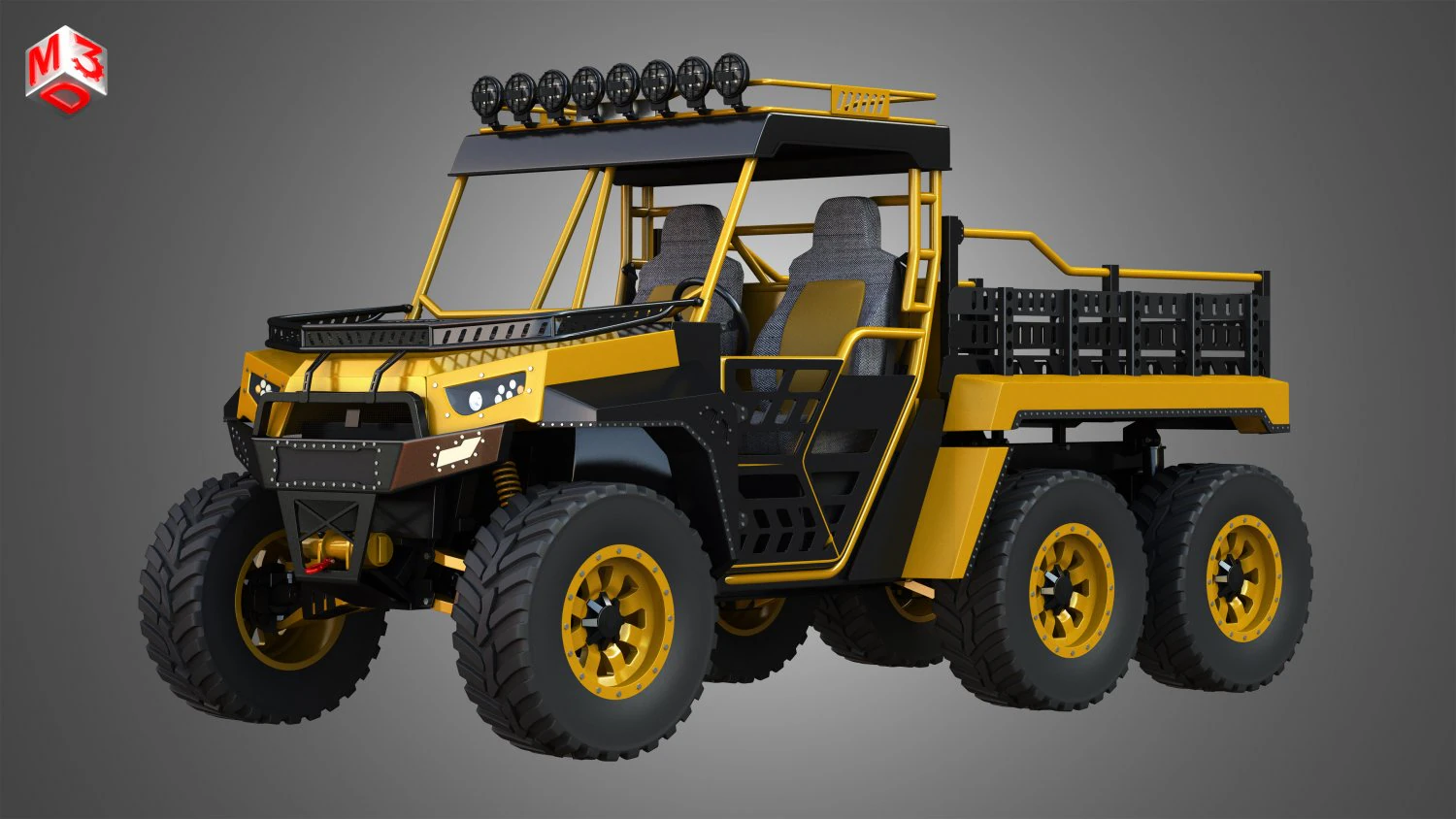 bms - veicolo the beast 1000 - doppio asse Modello 3D .c4d .max .obj .3ds .fbx .stl .blend 