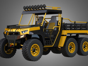 bms - the beast 1000 vehicle - double axle 3D Model
