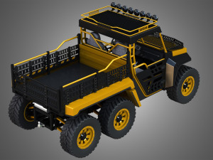 bms - the beast 1000 vehicle - double axle 3D Model