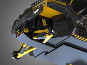 bms - the beast 1000 vehicle - double axle 3D Model