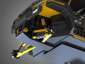 bms - veicolo the beast 1000 - doppio asse Modello 3D