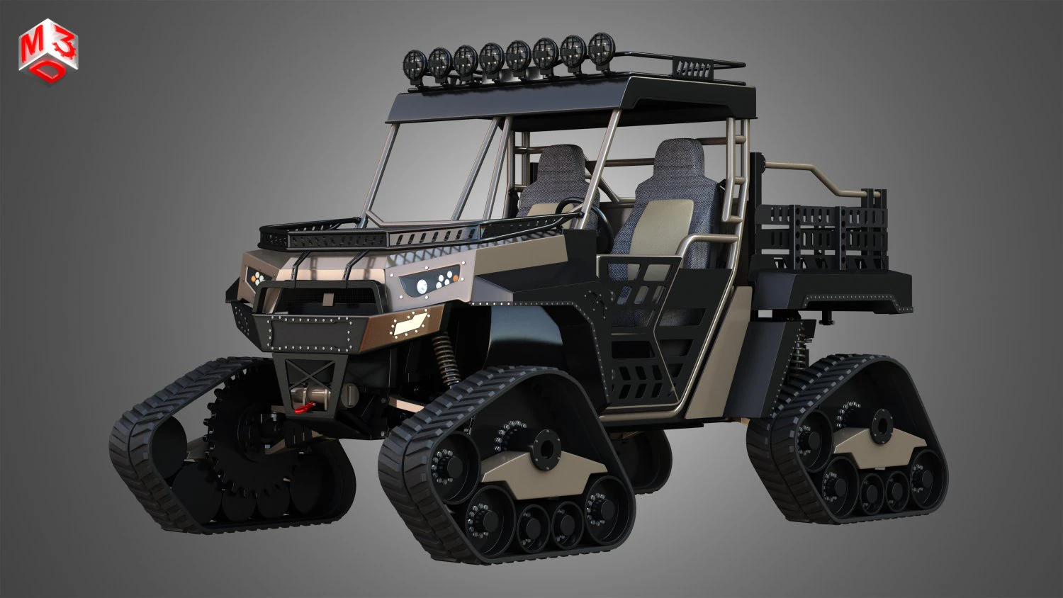 bms - the beast 1000 - with tracks 3D Model .c4d .max .obj .3ds .fbx .stl .blend 