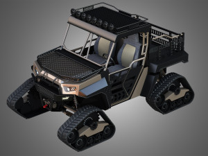 bms - the beast 1000 - with tracks 3D Model