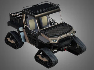 bms - the beast 1000 - with tracks 3D Model
