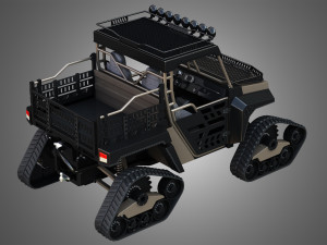bms - the beast 1000 - with tracks 3D Model