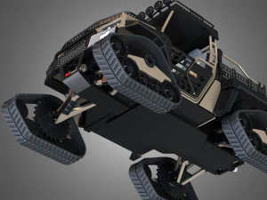 bms - the beast 1000 - with tracks 3D Model