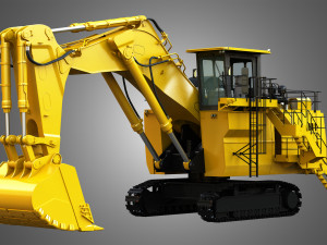 hydraulic mining excavator 3D Model