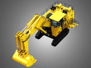 hydraulic mining excavator 3D Model