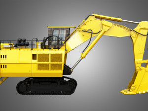 hydraulic mining excavator 3D 모델
