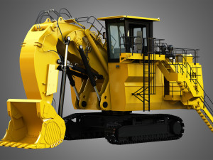 6030 fs - hydraulic mining shovel 3D Model