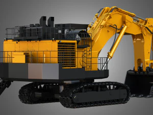 hitachi ex8000-6 - mining excavator 3D Model