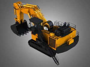 hitachi ex8000-6 - mining excavator 3D Model