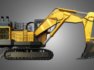 hitachi ex8000-6 - mining excavator Modello 3D