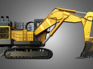 hitachi ex8000-6 - mining excavator 3D Model