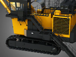 hitachi ex8000-6 - mining excavator 3D Model