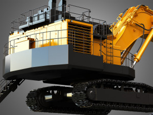 hitachi ex8000-6 - mining excavator Modello 3D