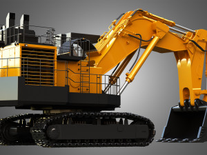 hitachi ex8000-6 - mining excavator Modello 3D