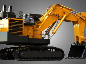 hitachi ex8000-6 - mining excavator 3D Model