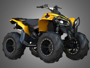 can am renegade fender 2014 3D 모델