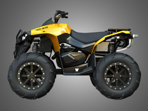 can am renegade fender 2014 3D 모델