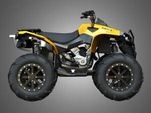 can am renegade fender 2014 3D 모델